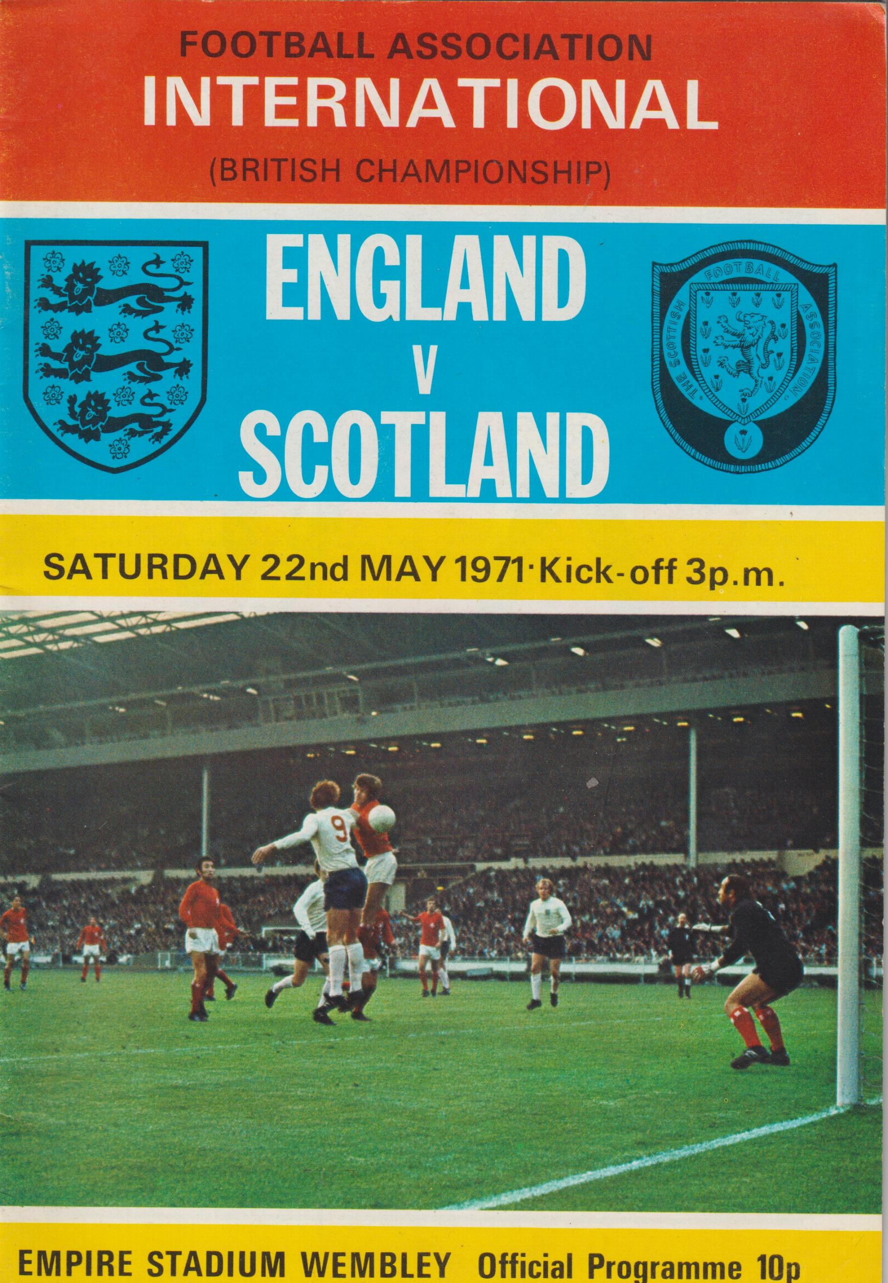 1971 - ENGLAND v SCOTLAND